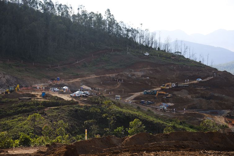Construção da nova comunidade onde serão assentadas as famílias moradoras de Bento Rodrigues, distrito de Mariana. 