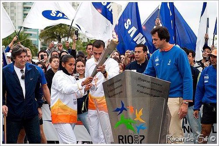 ESPECIAL DIA INTERNACIONAL DA MULHER - Adria Santos no PAN 2007.  Foto: Arquivo Pessoal