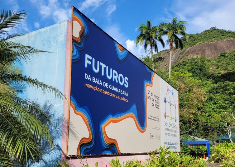exposição Futuros da Baía de Guanabara: Inovação e Democracia Ambiental, realizada pelo Fórum de Ciência e Cultura da UFRJ.