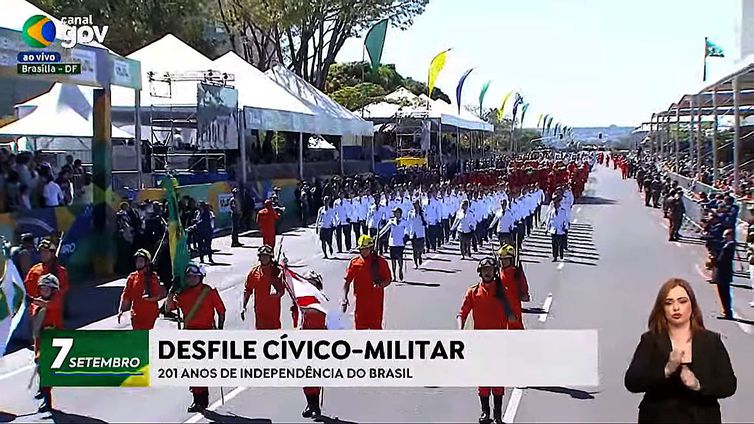 Brasília (DF), 07.09.2023 - Desfile Cívico-Militar de Sete de Setembro em Brasília. Imagem: Canal Gov
