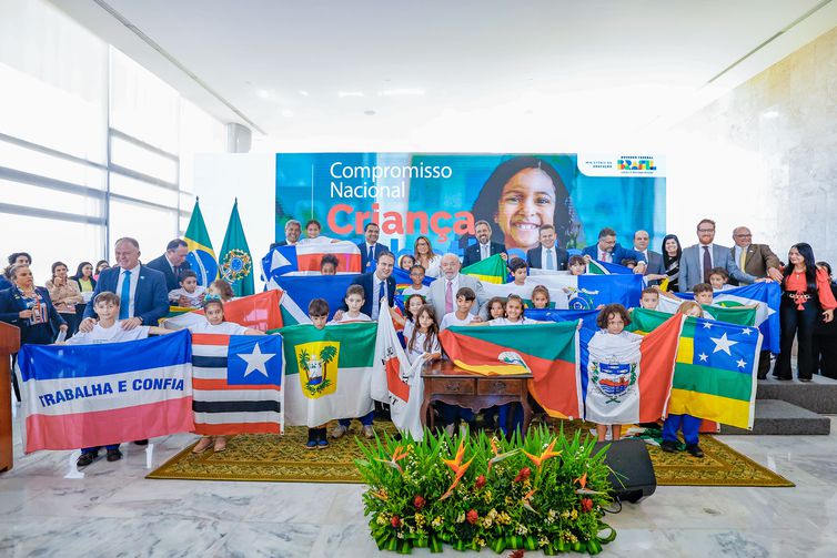 12.06.2023 - Presidente da República, Luíz Inácio Lula da Silva, durante cerimônia de Lançamento do Compromisso Nacional Criança Alfabetizada. Palácio do Planalto – Brasília - DF. Foto: Ricardo Stuckert/PR