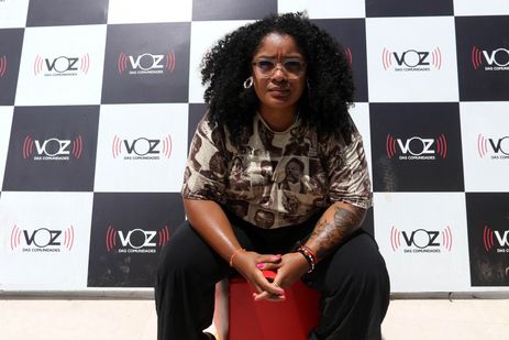Rio de Janeiro (RJ), 22/02/2023 - Gabriela Santos, diretora executiva do Voz das Comunidades, na sede do organizaçao, no Complexo do Alemão, zona norte da cidade.  Foto: Tânia Rêgo/Agência Brasil
