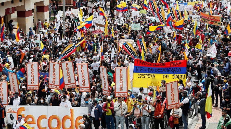 protesto colombiano
