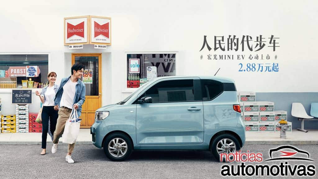 China: GM ganha R$ 71,00 por carro elétrico vendido pela Wuling 
