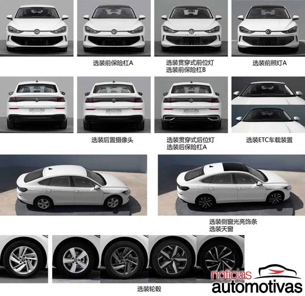 Volkswagen Lamando 2022 surge com ar sinistro na China 