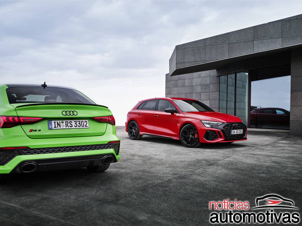 Audi RS3 2022 tem sedã e hatch chega com 400 cavalos 