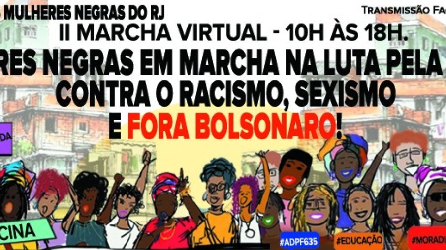 Marcha das mulheres negras no RJ