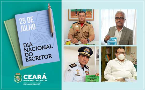 Dia do Escritor: agentes da força de segurança do Ceará deixam legado por meio da escrita
