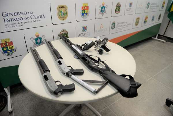 Forças de Segurança apreendem 2.999 armas de fogo no primeiro semestre de 2021 no Ceará