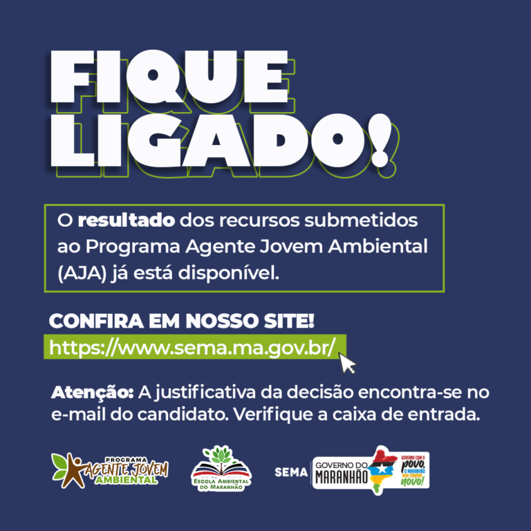 Governo do Maranhão divulga resultado dos recursos submetidos ao programa Agente Jovem Ambiental
