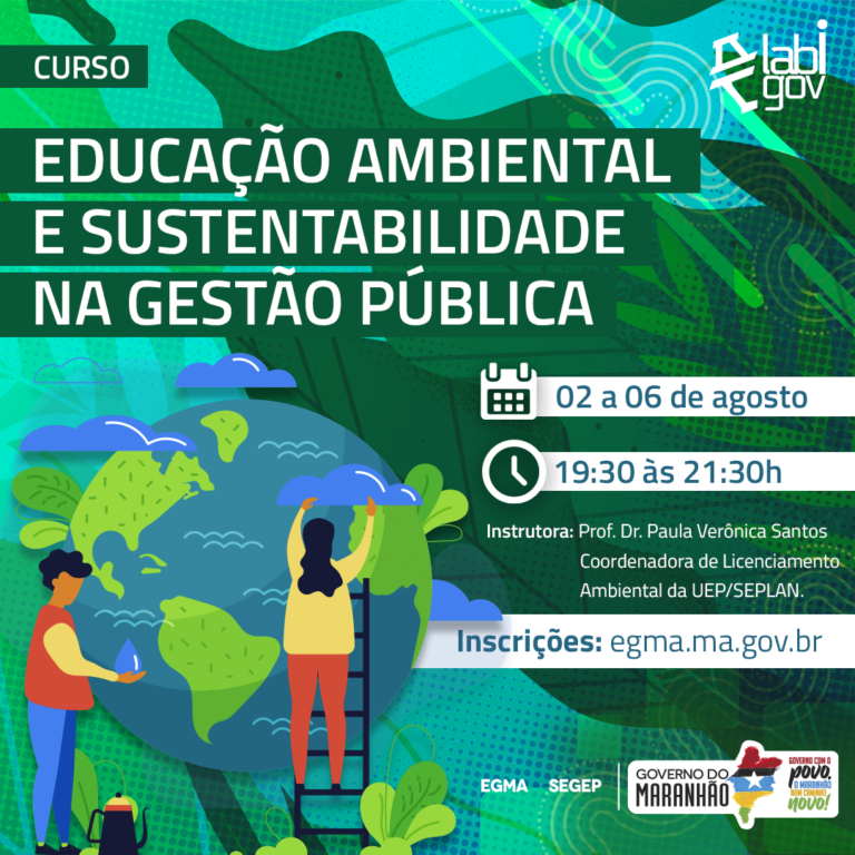 Inscrições abertas para o curso Educação Ambiental e Sustentabilidade na Gestão Pública