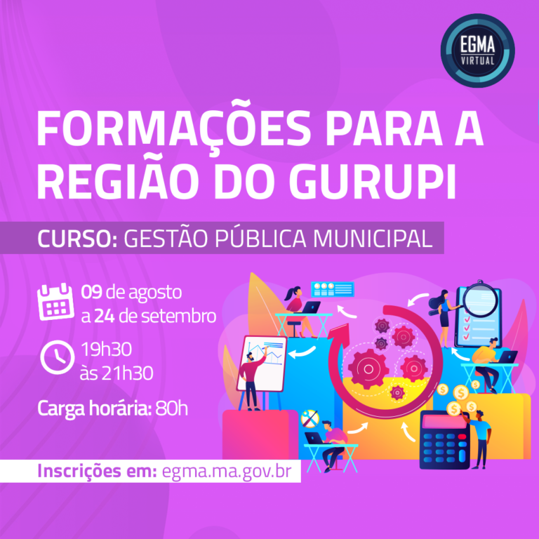 Inscrições abertas para o curso Gestão Pública Municipal para servidores da Região do Gurupi