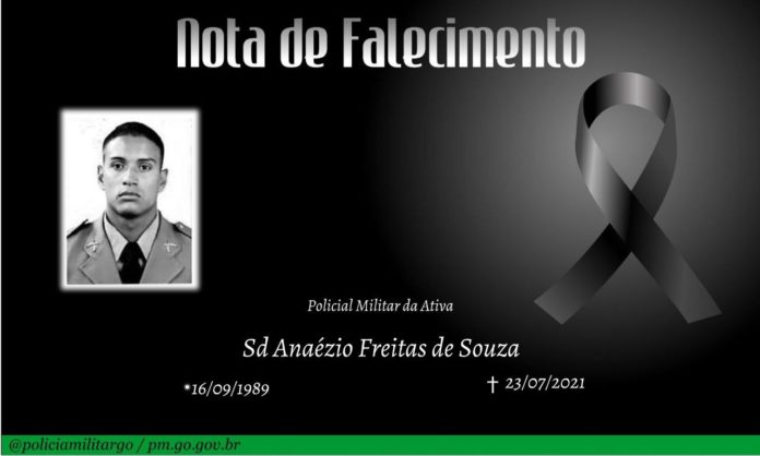Nota de falecimento: soldado Anaézio Freitas de  Souza 