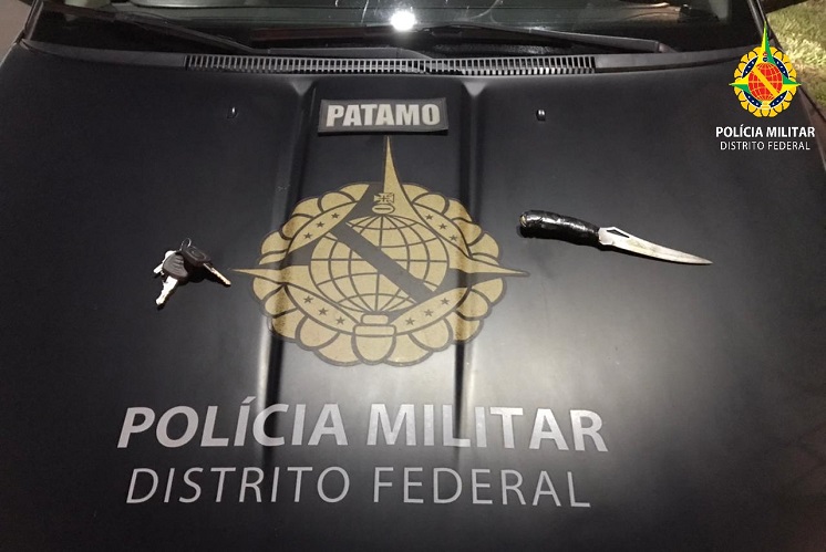 PMDF prende um homem em Ceilândia que ameaçou mulher com faca em seu pescoço