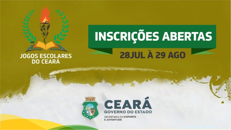 Sejuv abre inscrições para os Jogos Escolares do Ceará 2021