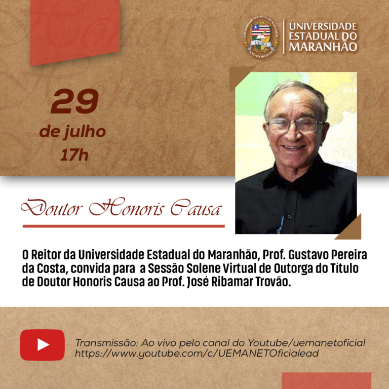 UEMA concederá título de Doutor Honoris Causa ao professor José Ribamar Trovão