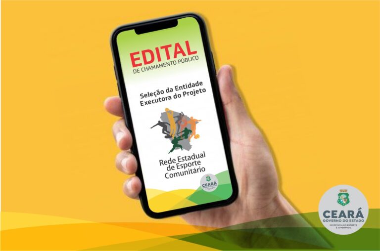 Sejuv divulga edital referente ao Chamamento Público do Projeto Rede Estadual de Esporte Comunitário