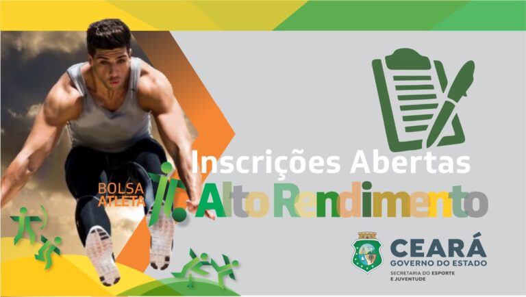 Abertas as inscrições para do Projeto Bolsa-Atleta de Alto Rendimento