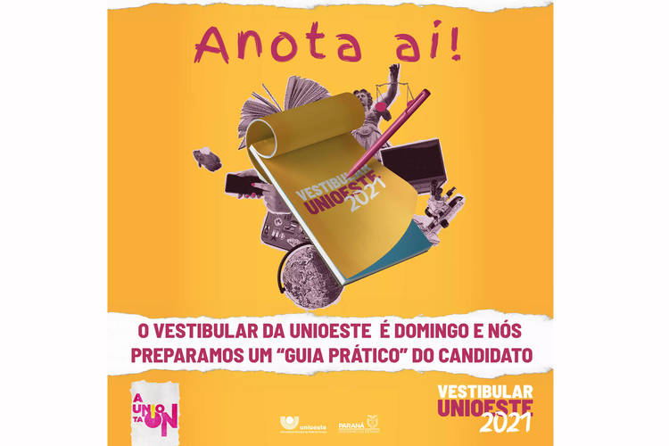 Unioeste apresenta orientações gerais do Vestibular 2021, que será no dia 1º de agosto