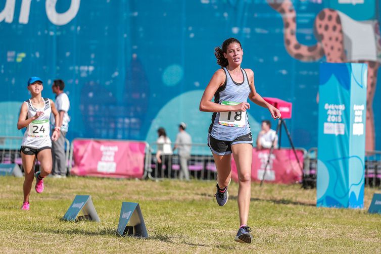 Iêda Guimarães - atleta do pentatlo durante as competições do pentatlo moderno nos Jogos Olímpicos da Juventude Buenos Aires 2018. 