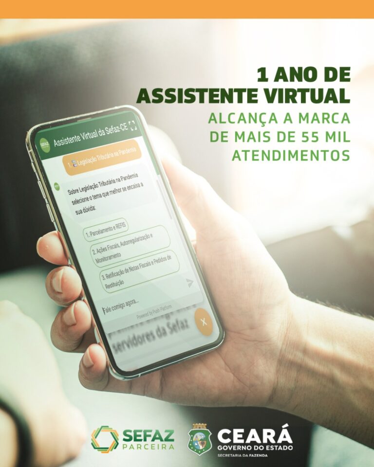 Assistente Virtual da Sefaz completa 1 ano com mais de 55 mil atendimentos