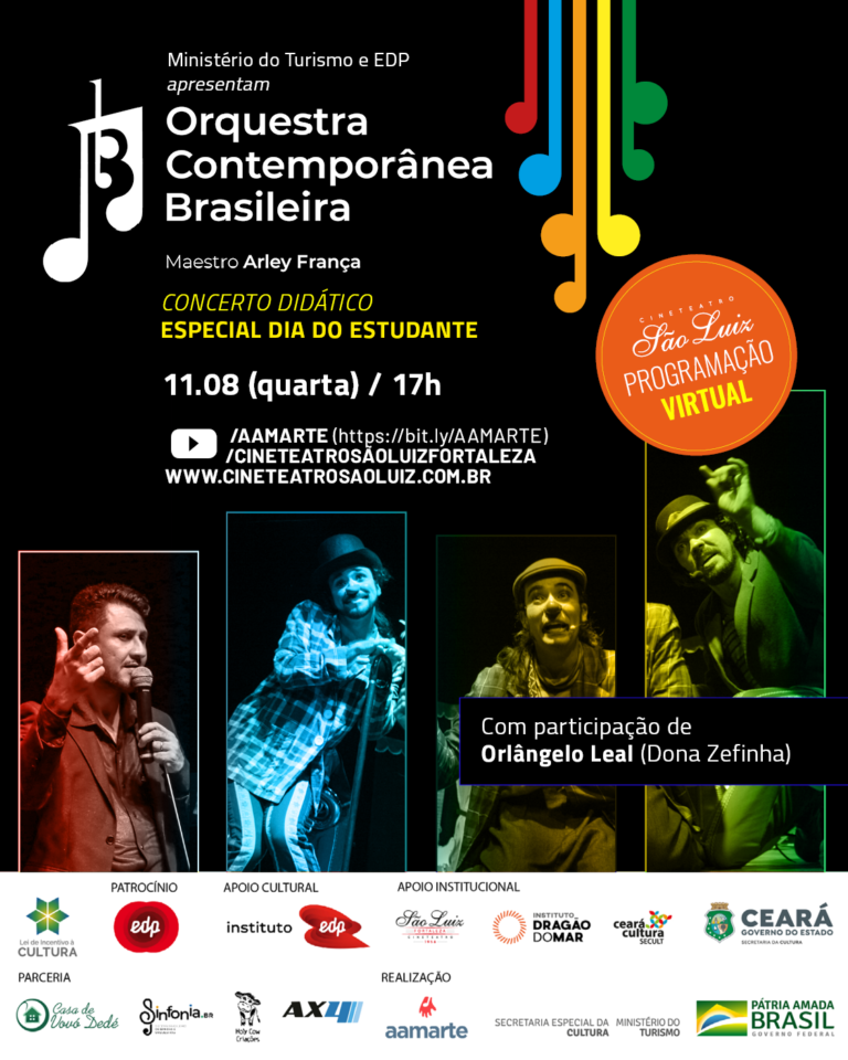 Cineteatro São Luiz exibe concerto didático da Orquestra Contemporânea Brasileira no Dia do Estudante