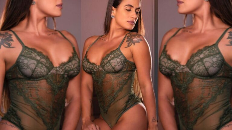 Carol Peixinho esquenta o Instagram ao fazer ensaio de lingerie transparente