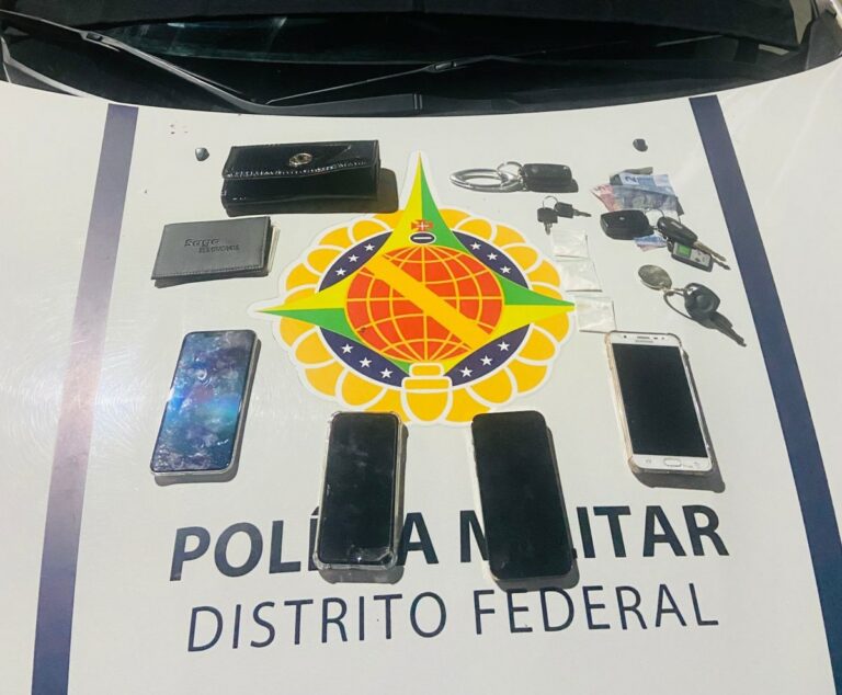 Dupla é presa com carro roubado em Vicente Pires