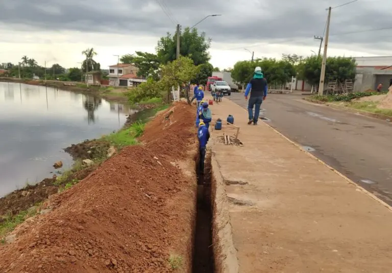 Em São Domingos do Maranhão, avança urbanização da Lagoa do Zé Feio