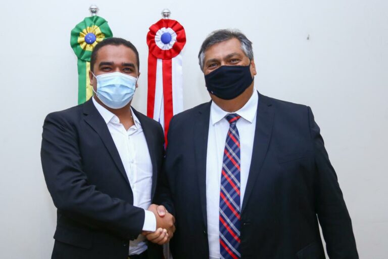 Flávio Dino recebe prefeito de Coroatá e firma parceria para novas obras e implantação de Clínica Sorrir no município