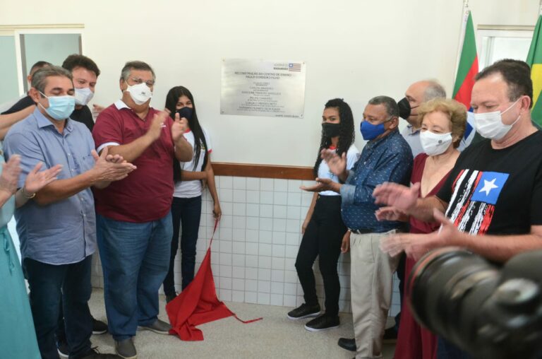 Governador Flávio Dino inaugura obras na educação e infraestrutura em Cajapió