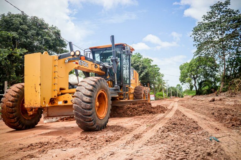 Governo do Estado avança na pavimentação da estrada que liga Pindoba a Iguaíba, em Paço do Lumiar
