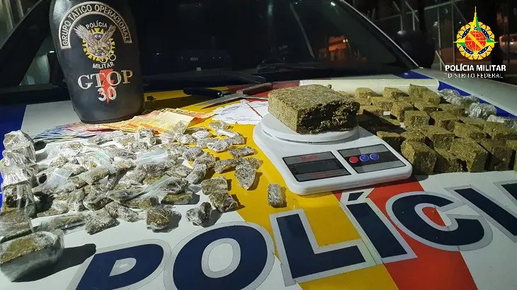 Grupo é preso por tráfico de drogas e associação criminosa em Ceilândia