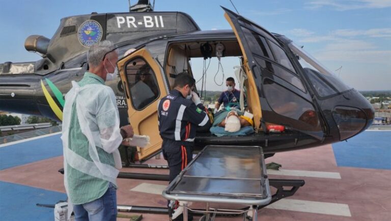 Helicóptero do governo realiza resgate de urgência em Xapuri