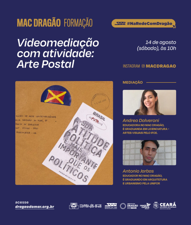 Museu de Arte Contemporânea do Ceará realiza oficina virtual de arte postal neste sábado (14)
