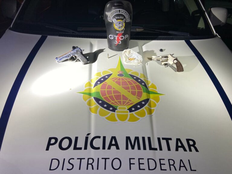 PMDF apreende adolescente com duas armas de fogo em Sobradinho