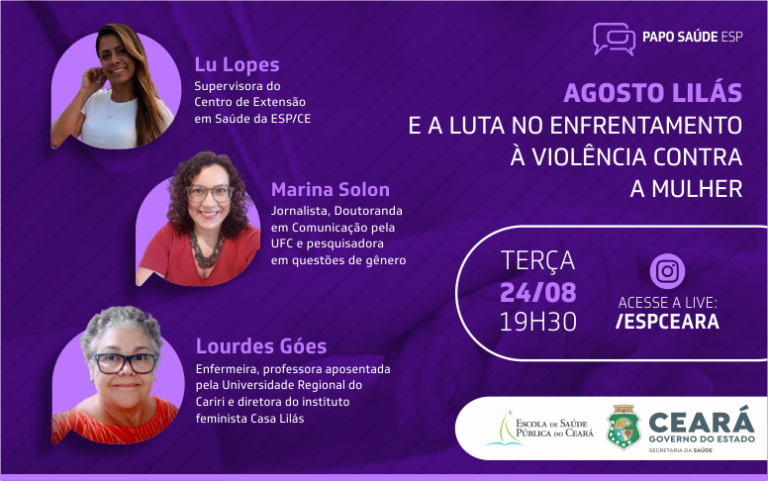 Papo Saúde ESP desta terça (24) debate enfrentamento à violência contra a mulher