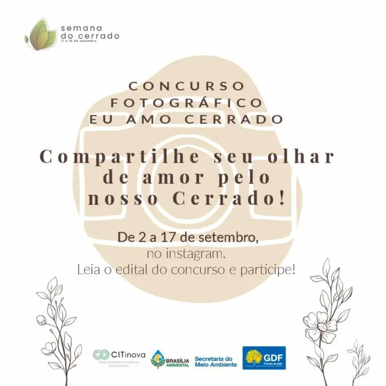 Participe do Concurso Fotográfico Eu Amo Cerrado 