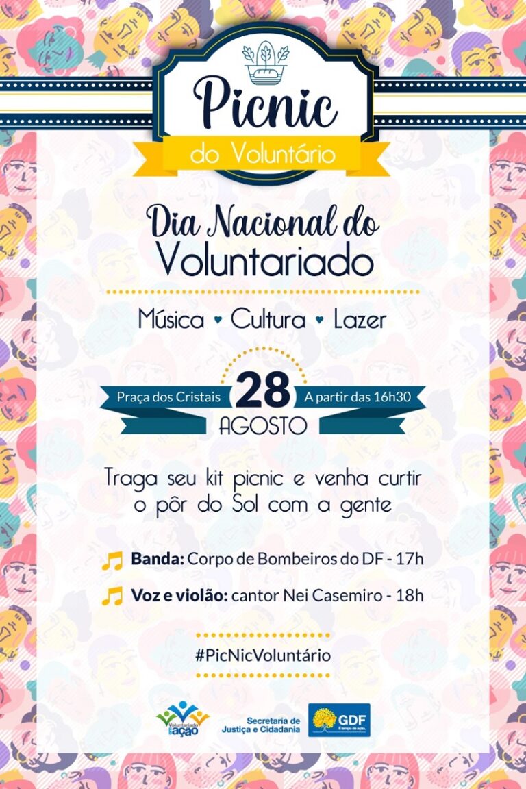 Piquenique celebra o Dia Nacional do Voluntariado