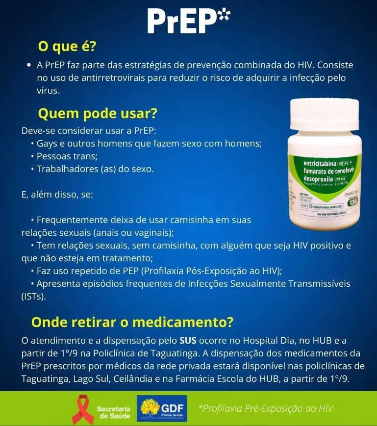 Prevenção de exposição ao HIV passa a ser ofertada na rede pública