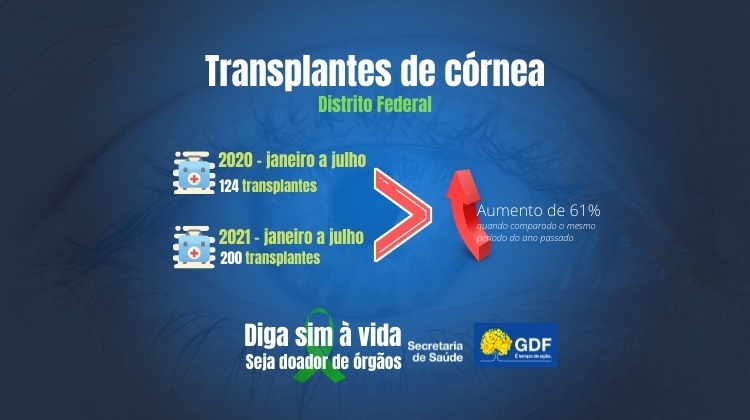 Rede pública duplica número de transplantes de córnea