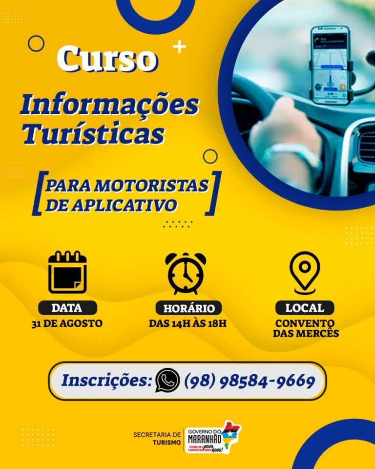 Setur qualifica motoristas de aplicativos em São Luís nesta terça-feira (31)