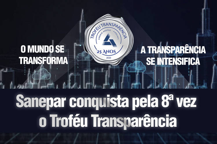 Sanepar conquista Troféu Transparência pela oitava vez
