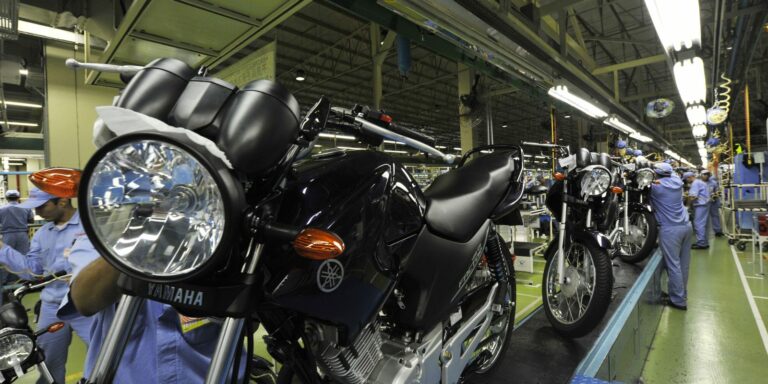 Produção de motocicletas cai em julho, diz Abraciclo