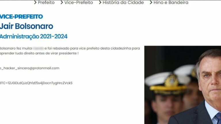 Bolsonaro é “nomeado” vice-prefeito de cidade mineira após ataque hacker