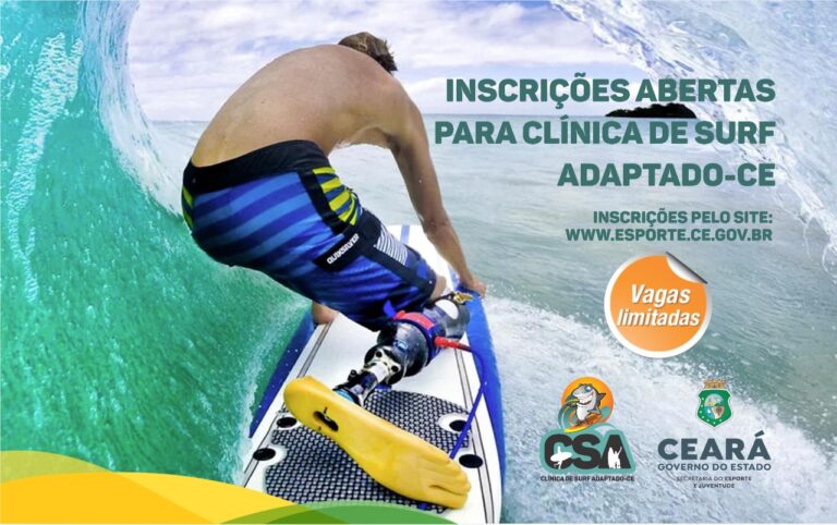Abertas as inscrições para ação clínica de surfe adaptado