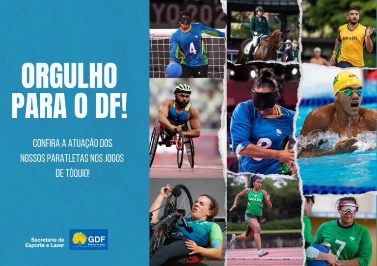 Atletas destaques do DF nas Paralimpíadas de Tóquio
