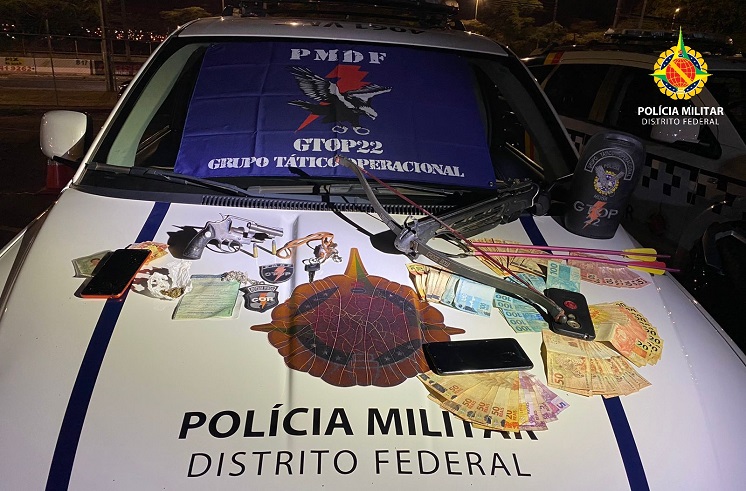 Autores de roubo são presos pela PMDF em Águas Claras