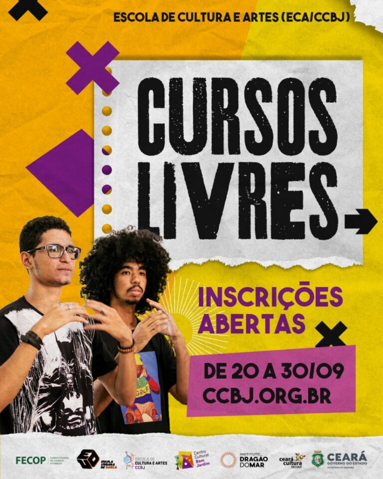 Com 150 vagas, CCBJ recebe inscrições para cursos livres da Escola de Cultura e Artes