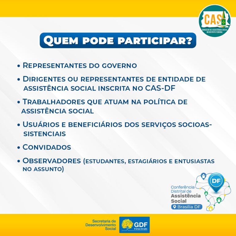 DF recebe ciclo da Conferência Regional de Assistência Social